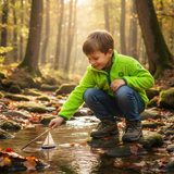 Hanorac pentru copii cu guler înalt, Pidilidi, PD1156-19, verde