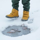 Băieți cizme de iarnă Barefoot TARGO BEIGE, Proteze, bej