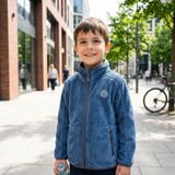 mikina chlapecká chlupatá se stojáčkem Pidilidi PD1156-04 modrá