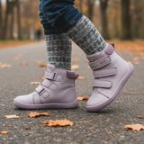Dievčenské zimné barefoot topánky PRO-tex BEKA LILA
