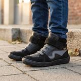 Chlapčenské celoročné členkové barefoot topánky TEX GO BLACK Froddo G3110265-15