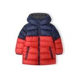 Chlapčenská zimná bunda Puffa s kožušinovou podšívkou, Minoti, 15coat 27, červená