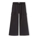 Tepláky dívčí široké cargo s elastickým pasem a stahovací šňůrkou Minoti 30SCUBA157 černá