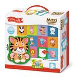 Velké dětské podlahové puzzle Far Far Land Zoo v krabici s 24 dílky
