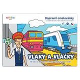 Vlaky a vláčiky - Dopravné maľovanky A5, Imagu, W037126