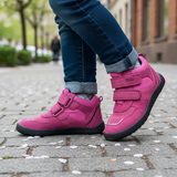 Dievčenské celoročné barefoot topánky Protetika BANET FUXIA