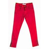 Kalhoty divčí s elastenem, Minoti, COAST 10, červená 