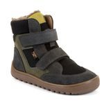 Ghete barefoot de iarnă pentru copii UP HILL WOOL Gray/Black Froddo G3160262-3