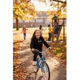 Lány kapucnis pulóver kapucnival, Minoti, 8GZTHRU 1, fekete