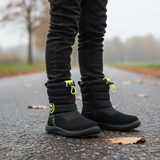 Detské zimné barefoot topánky s membránou Bugga RUBA Black B00197-10