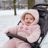 Salopetă de iarnă pentru fetițe Pidilidi PD1169-03 Roz