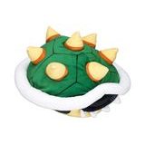 Detailní pohled na zelený plyšový krunýř Bowsera s měkkými ostny 38 cm