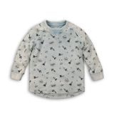 Tricou pentru băieți, cu mânecă lungă, Minoti, COSMIC 1, albastru deschis