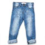 Nohavice chlapčenské džínsové s elastanom, Minoti, YAY 11, modrá 