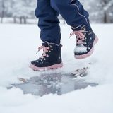 Dívčí zimní boty HUSKY1 Blue/Pink Gore-Tex, Superfit,1-006046-8010