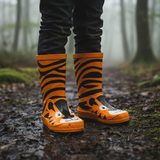 dětské holínky gumové - potisk tygr, Pidilidi, PL0043-17, oranžová