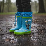 Gyermek csizma anyajeggyel, Pidilidi, PL0016-04, kék