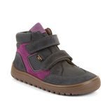 Chlapčenské celoročné členkové barefoot topánky UP HILL TEX DARK GRAY Froddo G3110281-14