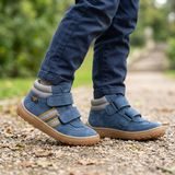 Fiú egész éves bokaszárú barefoot cipő F-MOTION TEX DENIM Froddo G3110285-2