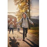 Mikina chlapecká s kapucí celopropínací, Minoti, Mood 3, šedá