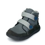 Detská celoročná barefoot obuv Bugga NUVA Dark Grey B00198-09