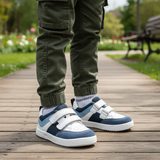 Chlapecké barefoot textilní tenisky LOOP BLUE/WHITE Froddo G3130282