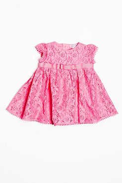 Šaty dojčenské krajkové, Minoti, blossom 8, růžová - Pidilidi.sk