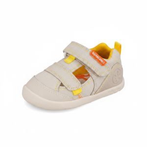 Detské barefoot sandále LONA BASICA BEIGE Y AMARILLO Biomecanics 262191-C891