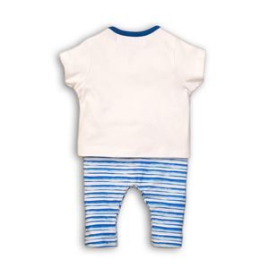 Set pentru copii din bumbac, cămașă și pantaloni, Minoti, SMART 5, albastru