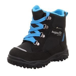 Fiú téli csizma HUSKY1 Fekete/világoskék Gore-Tex, Superfit,1-006046-0000