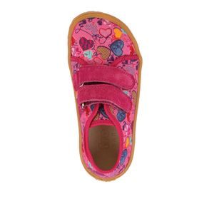 Dievčenské zimné barefoot topánky s membránou Bugga RUBA Fuchsia B00197-07