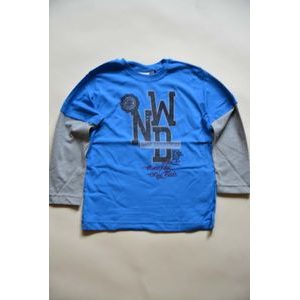 tričko chlapecké s dlouhým rukávem, Wendee, ozfb101628-2, modrá