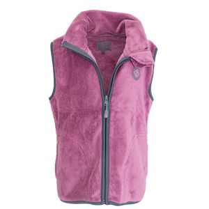 Női szőrös mellény állógallérral Pidilidi PD1207-06 lila