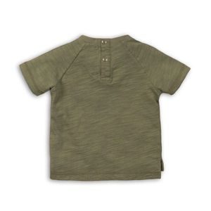 Tričko chlapčenské s krátkym rukávom, Minoti, CACTUS 1, khaki
