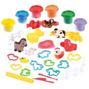 Playgo modelína farma set 6x56 g – balení s farmářskými motivy pro děti