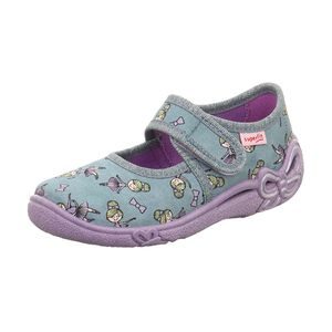 Papuci pentru fete BELINDA Verde/Multicolor, Superfit,1-800288-7510