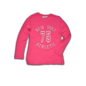 tričko dívčí, dlouhý rukáv, Wendee, OZFB102502-1, růžová