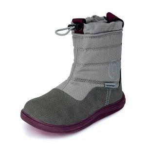 Detská zimná barefoot obuv s membránou Bugga RUBA Grey B00197-09