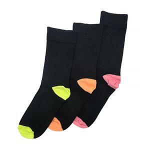 Dámske vysoké bambusové ponožky - 3pack Pidilidi PD0153-01 černá