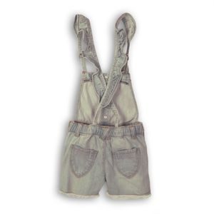 Pantaloni scurți pentru fete cu dantelă - denim ușor, Minoti, Shell 8, albastru deschis
