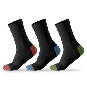 Pánske vysoké bambusové ponožky – 3pack Pidilidi PD0153-02 čierna
