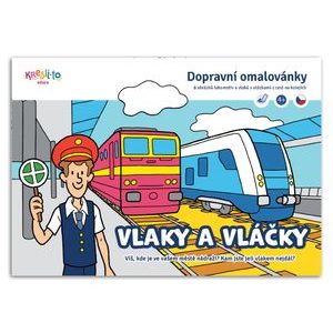 Vonatok és vonatok - Közlekedési kifestőkönyv A5, Imagu, W037126