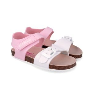 Sandale pentru fete BIO BASICO BLANCO Y ROSA Biomecanics 262468-D113