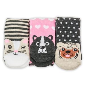 veselé ponožky FUNNY dívčí - 3pack, Pidilidi, PD0136-01, holka 