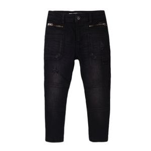 Kalhoty chlapecké džínové s elastanem, Minoti, Stereo 9, černá 
