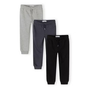Pantaloni de trening slim-fit cu talie elastică și șnur de strângere, set 3 buc. Minoti 29FLEECE287