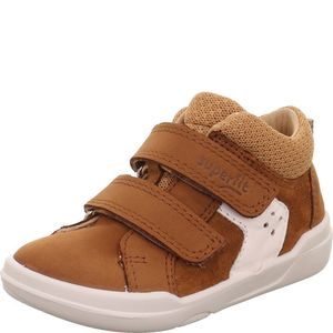 Tenisi barefoot înalți pentru băieți SUPERFREE Brown/White Superfit 1-000543-3010