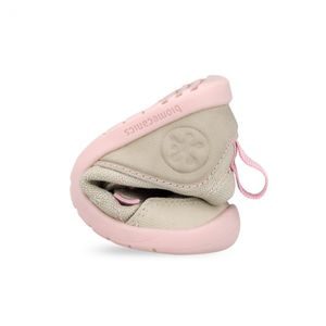 Dievčenské barefoot plátenné tenisky LONA BASICA BEIGE Y ROSA Biomecanisc 262190-F884