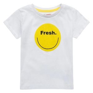 Tricou cu mânecă scurtă pentru băieți, Minoti, 9TROLL 2, alb