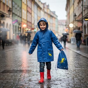 Pláštěnka Káťa a Škubánek, Pidilidi, PL0025-19, zelená